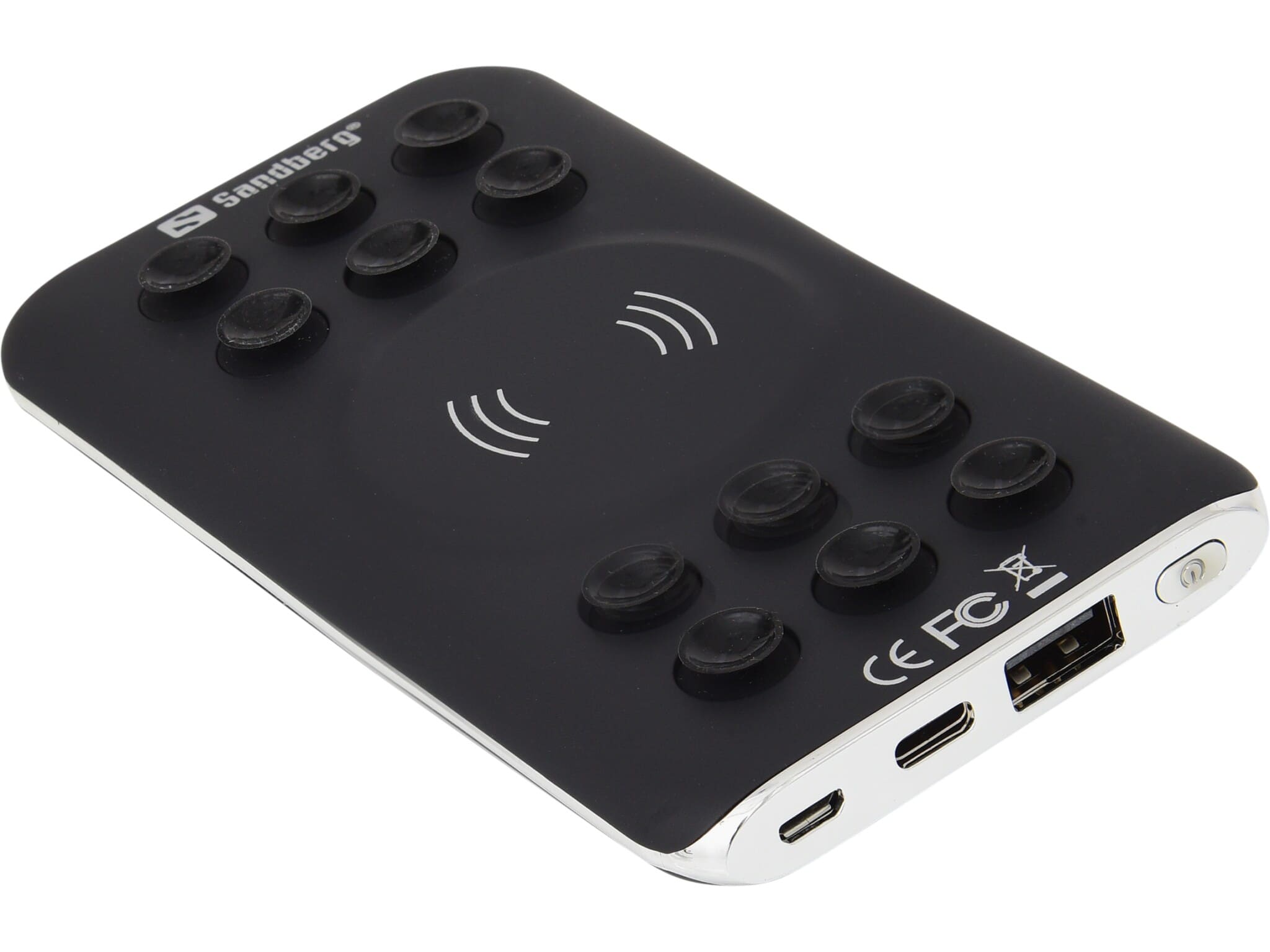 Powerbank 6000 Qi trådløs opladning og  USB-C