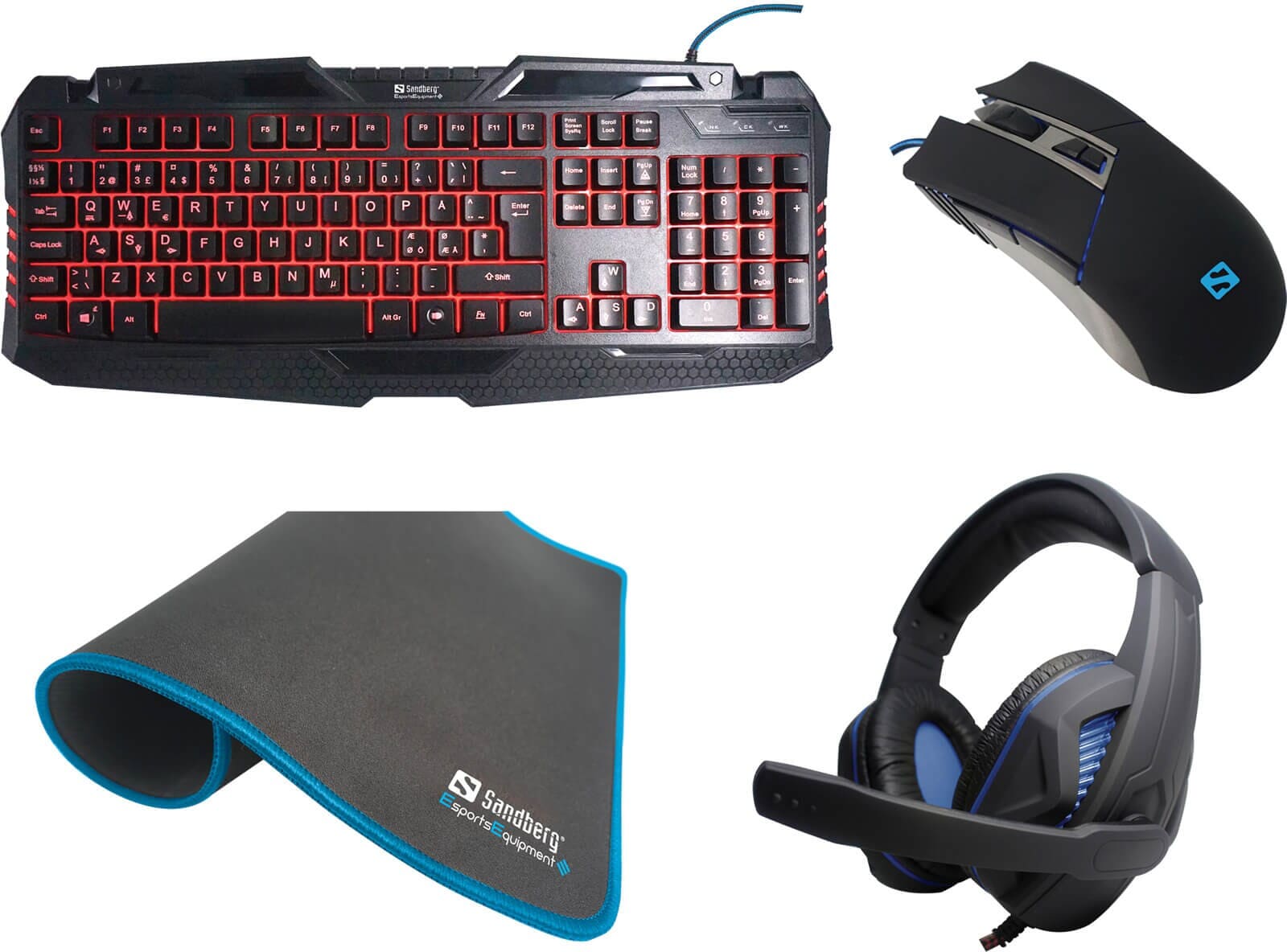 Gaming starter kit nordic 4i1 - Sandberg