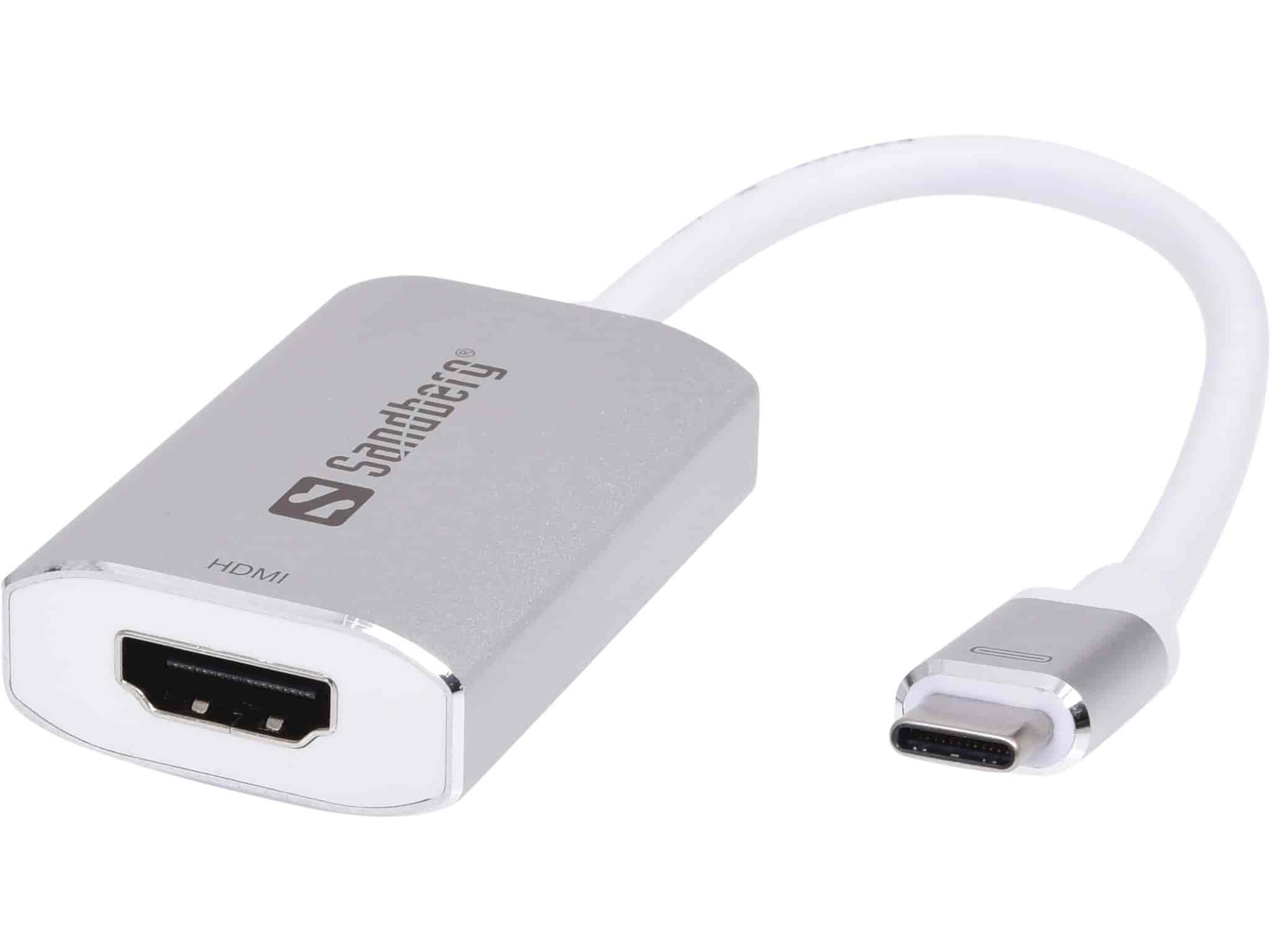 Forbind en HDMI projekter til USB-C via en USB-C til HDMI adapter