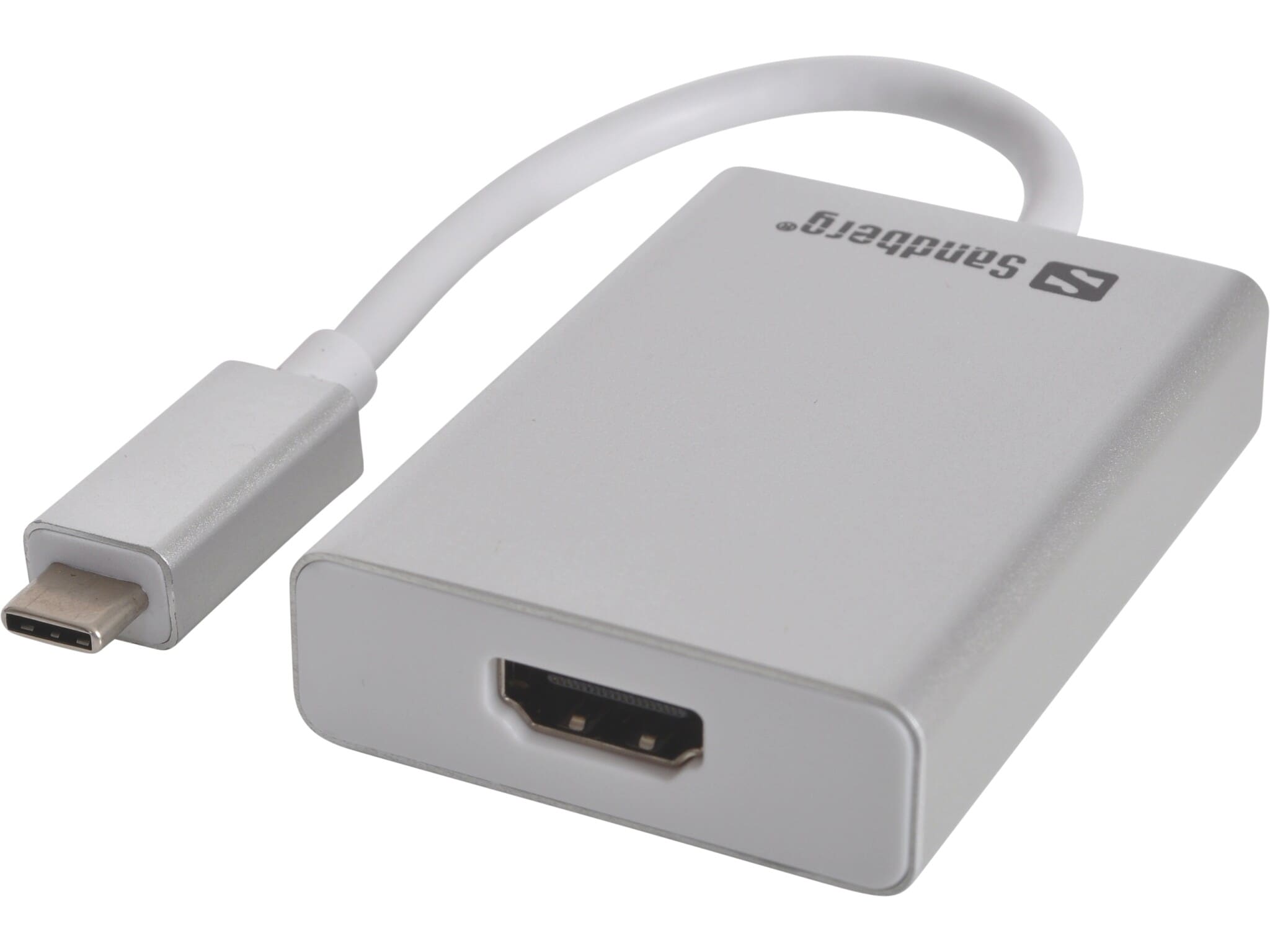 Med Sandberg USB-C til HDMI Link kan du udnytte din USB-C port til at få en ekstra HDMI skærm, et TV eller en projektor med HDMI