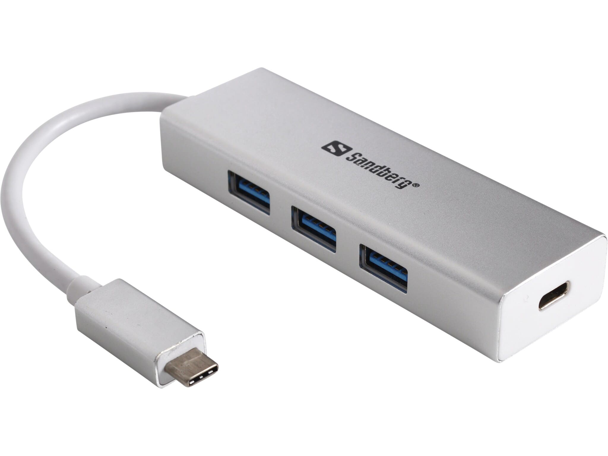 USB-C to 3 x USB 3.0 and PD Hub, Sandberg