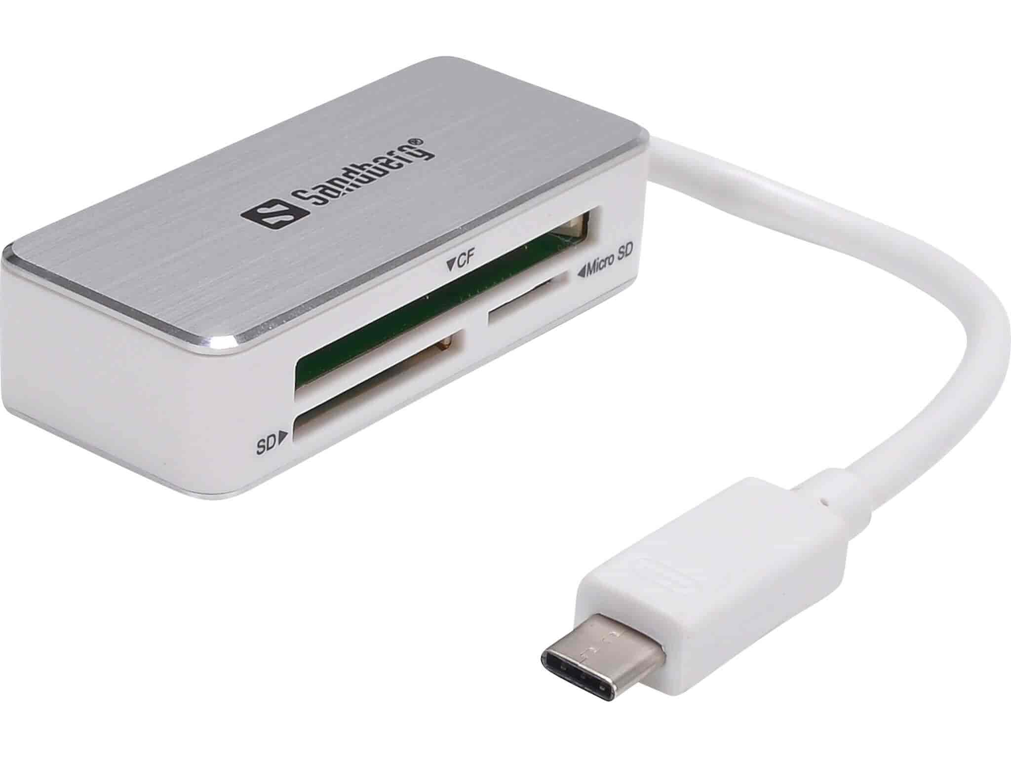 Memory card reader Sandberg multi USB-C