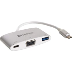 USB-C Mini Dock til VGA og USB A Sandberg