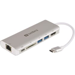 USB-C All-in-1 Dock, HDMI-LAN-SD-USB,61W,Sandberg