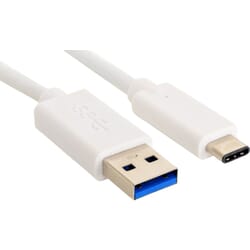Almindelig USB A til USB-C kabel