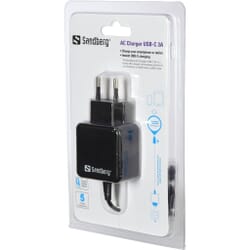 USB-C charger for smartphones and tablets 3A
