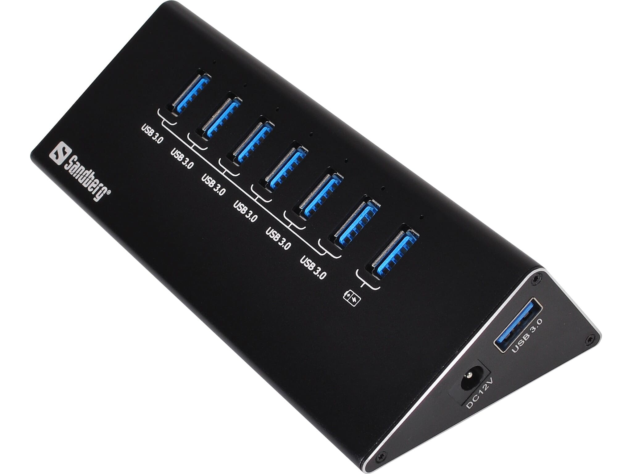 USB 3.0 Hub 6+1 ports kvalitetshub, udvid din PC med flere USB porte,Sandberg 