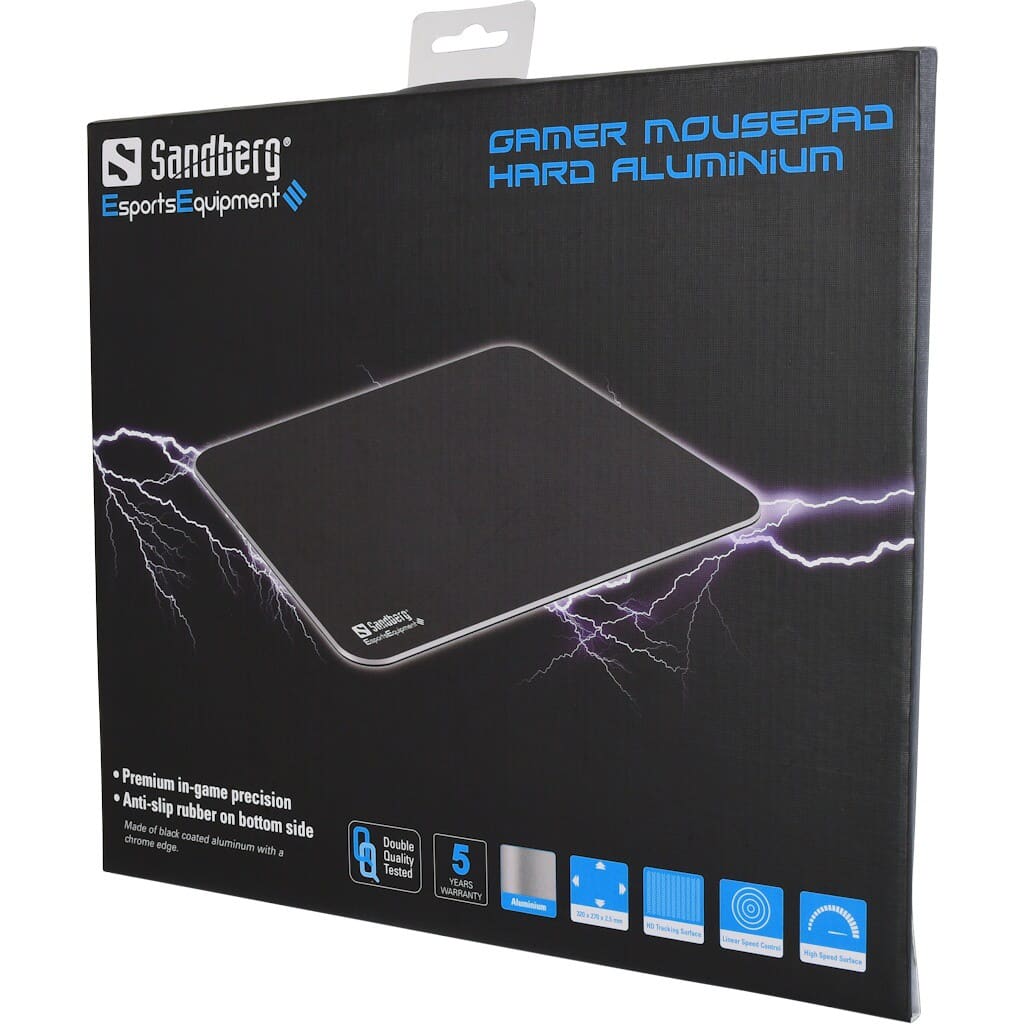 Gamer Mousepad Hard Aluminium - få præcision i dine spil