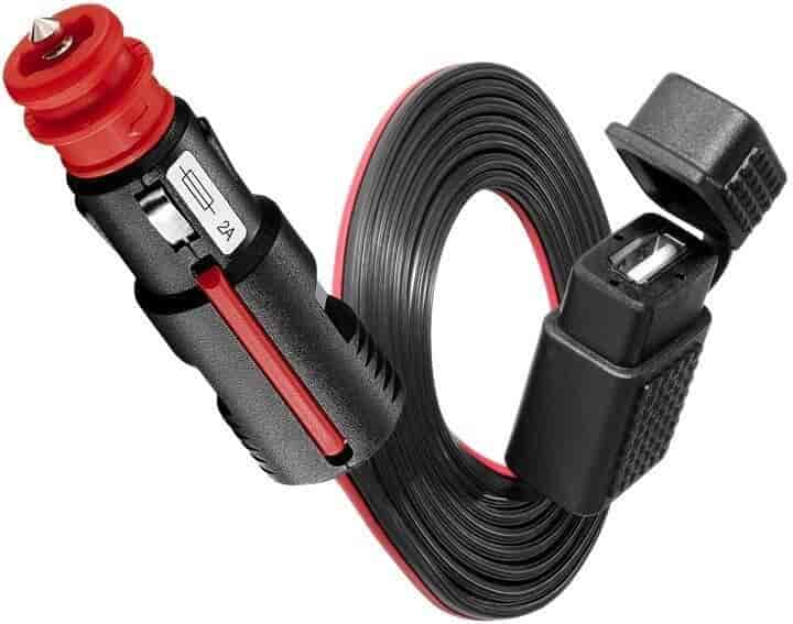 Adapterkabel 12V. - få USB udtag fra lighterstikket i bil, båd eller campignvogn, 1.8 meter