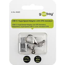 OTG Superspeed adapter USB-C til USB 2.0 Micro-B