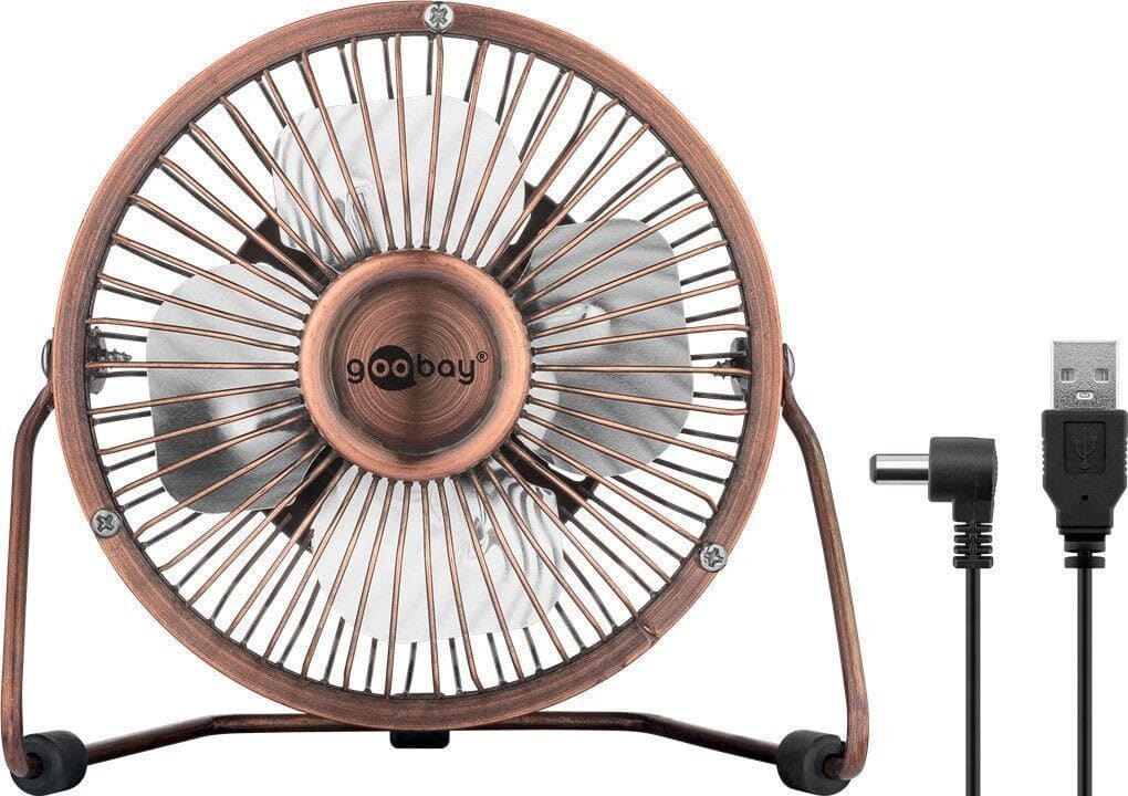 USB Desktop fan - quiet cool breeze - Ø15 cm.