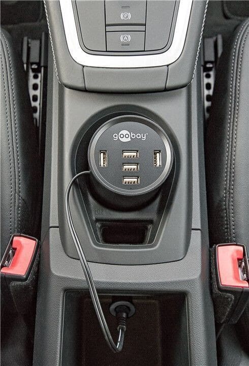  Opladning af mobil i bilen - Kopholder USB Power. Kopholder USB Power gør det nemt at oplade mobil i bilen. Høj kapacitet og hu