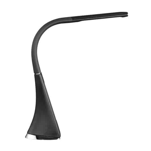 Bordlampe med LCD display, Sort