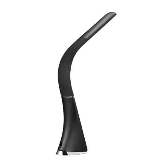 Bordlampe med LCD display, Sort