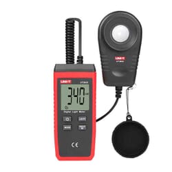 Digital Luxmeter with sensor on spiral cable
