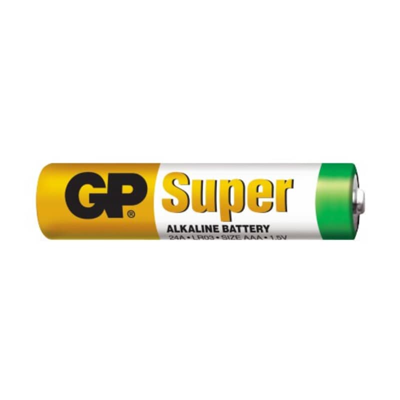 AAA Batteri 1.5 Volt - GP Super alkaline batteri AAA AAA Batteri 1.5 Volt - GP Super alkaline batteri AAA