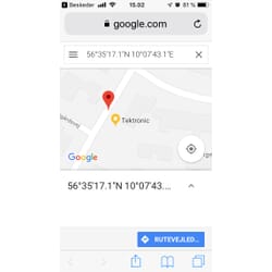 GPS Tracker - persontracker, visning af lokation via Google maps