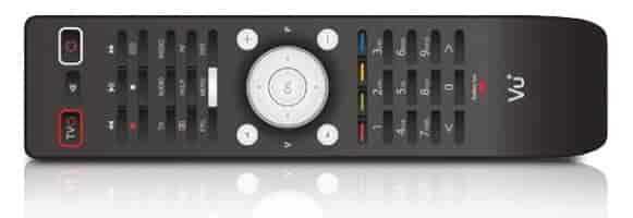 VU + Remote Control "New Design". Fits VU+ Solo, VU+ Duo, VU+ Uno, VU+ Ultimo, VU+ Solo², VU+ Duo², VU+ Solo SE and VU+ Zero. 