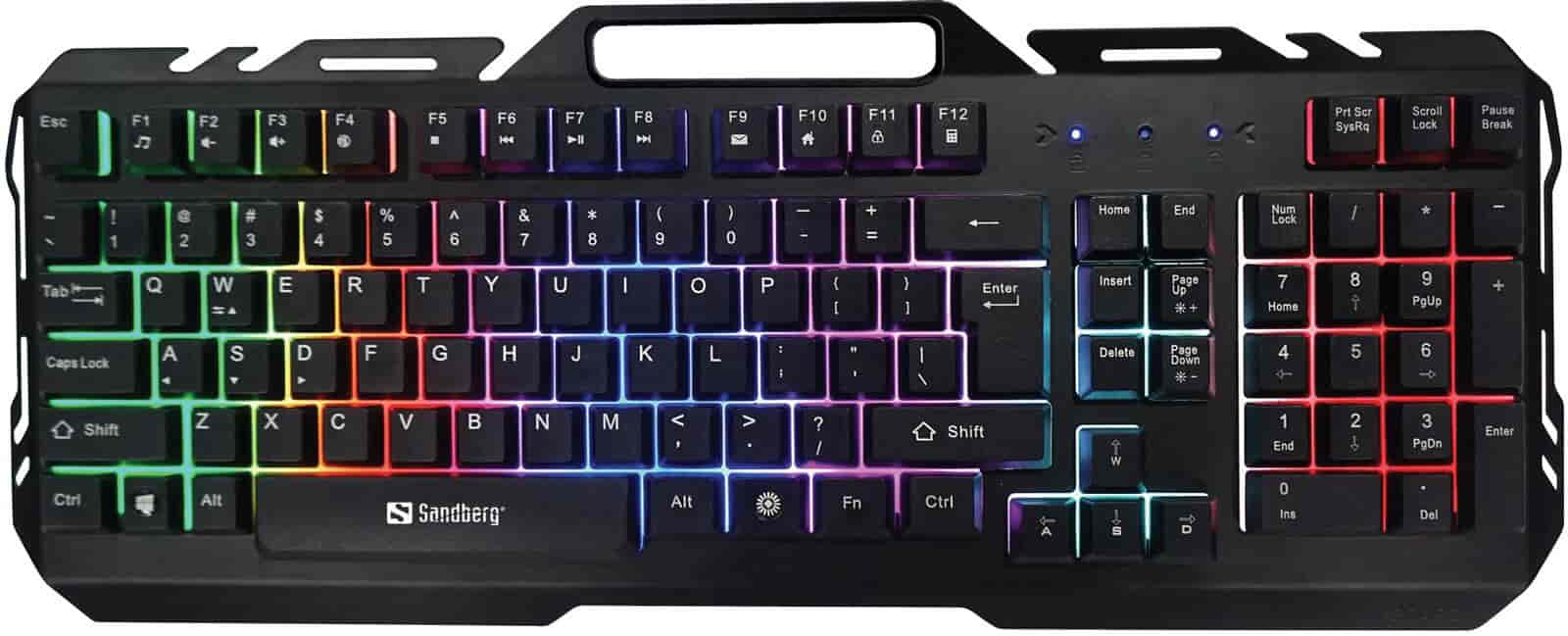 Gaming tastatur - IronStorm gamer keyboard Nordic - stærk pris