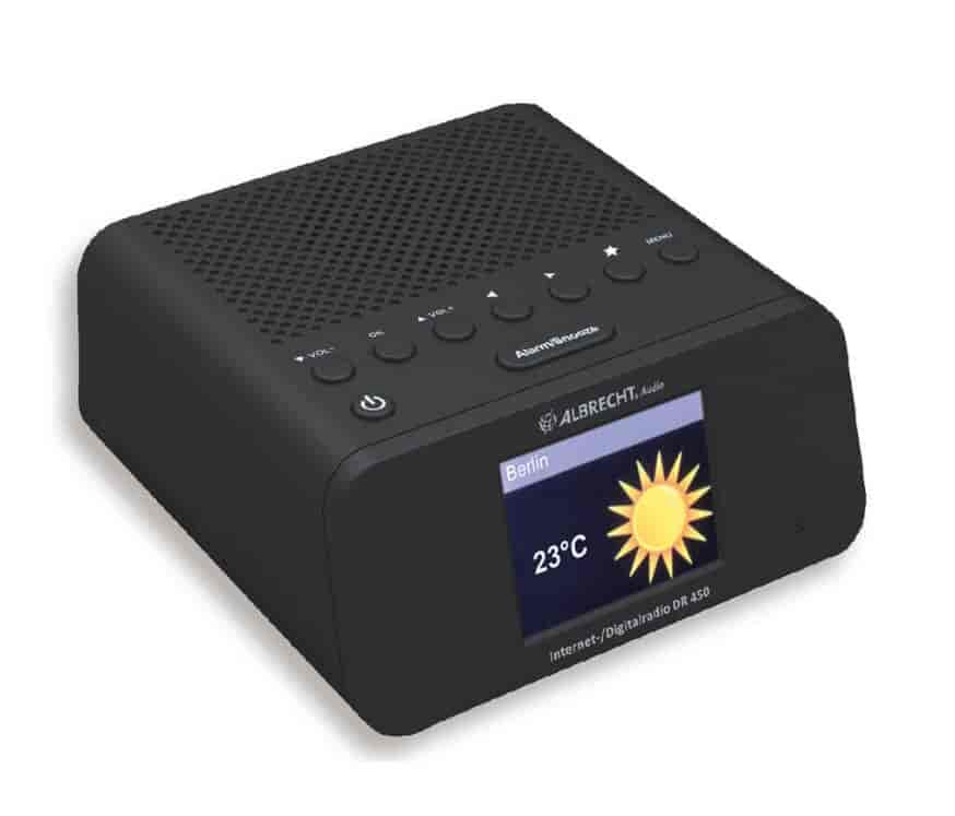 DAB+ Hybrid radio Clockradio med Internet, DAB+ og FM. DR-450