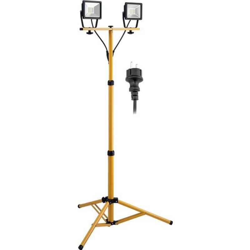 LED arbejdslampe på teleskopstativ. 2 x 20W - LED arbejdslampe på teleskopstativ. 2 x 20W LED arbejdslampe på teleskopstativ. 2 x 20W - LED arbejdslampe på teleskopstativ. 2 x 20W