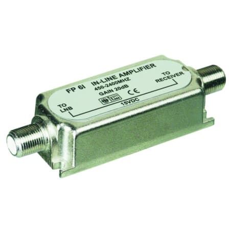 Inline amplifier 450-2400 MHz 20 dB gain.