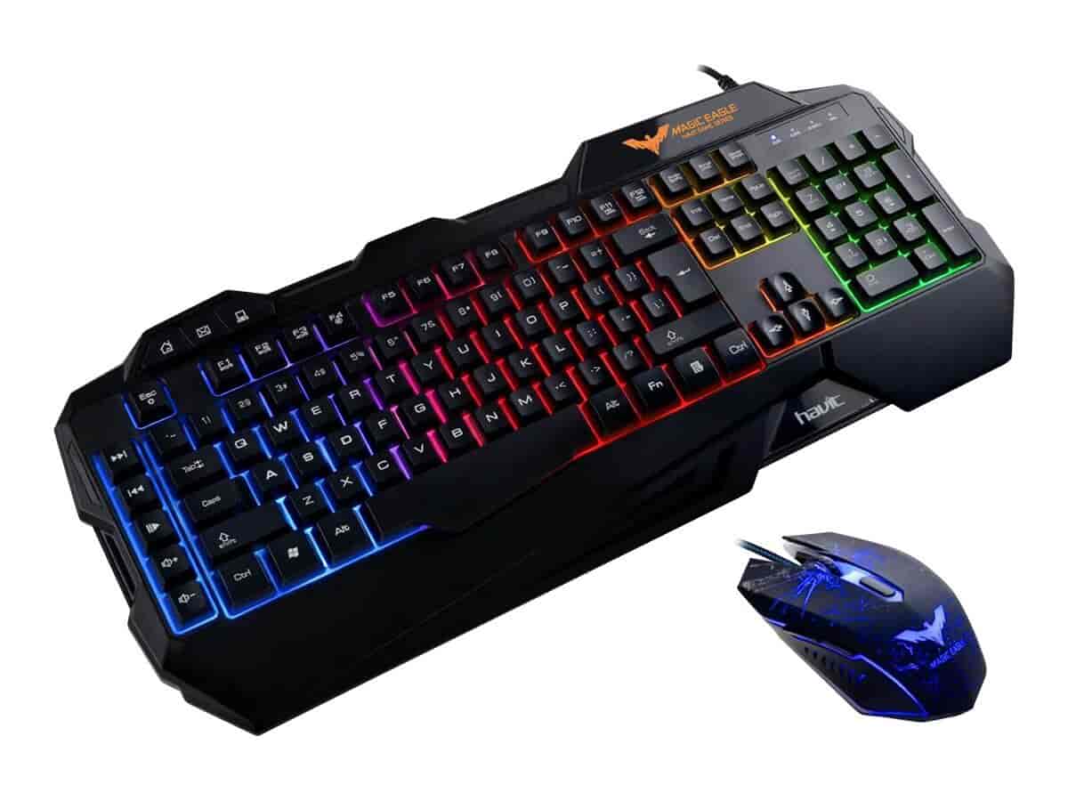 Gaming tastatur og mus Combo Nordic USB 2-i-1