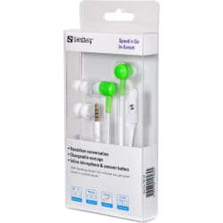 Sandberg Speak'n Go In-Earset NeonGreenWith Sandberg Speak’n Go In-Earset you get great sound in a stylish earset. The cable features a microphone and answer button for incoming calls, so you don't have to take the phone out of your pocket.Sandberg