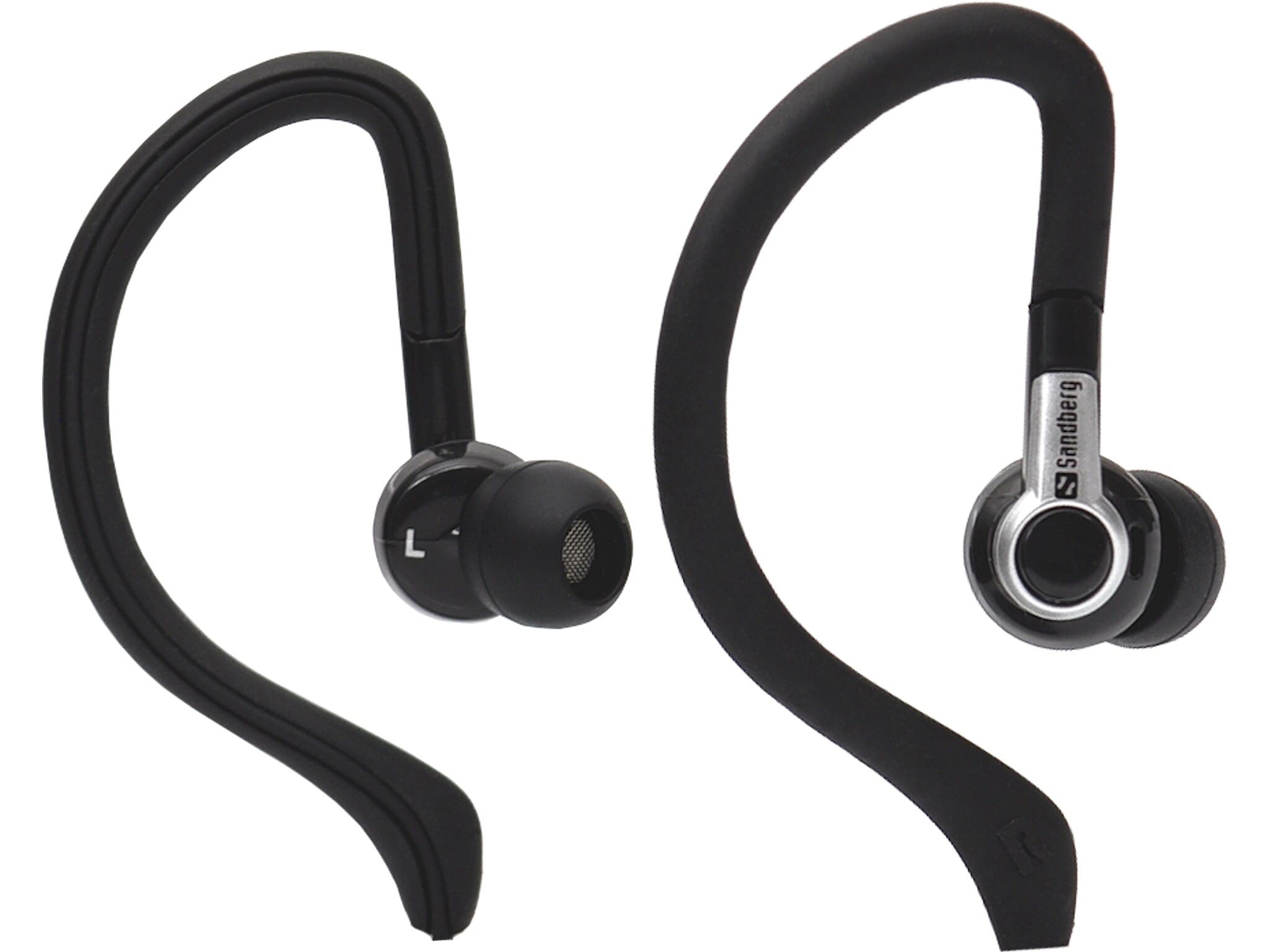 Sandberg Sports EarphonesSandberg Sports Earphones are designed to fit securely on your ears, so you can play sports without your earphones falling off. The sound quality is outstanding and the volume is easily adjusted using the inline volume control. Extra ear cushions and a detachable ear clip provide good flexibility and comfort. Compatible with all smart phones, MP3 players etc.Sandberg
