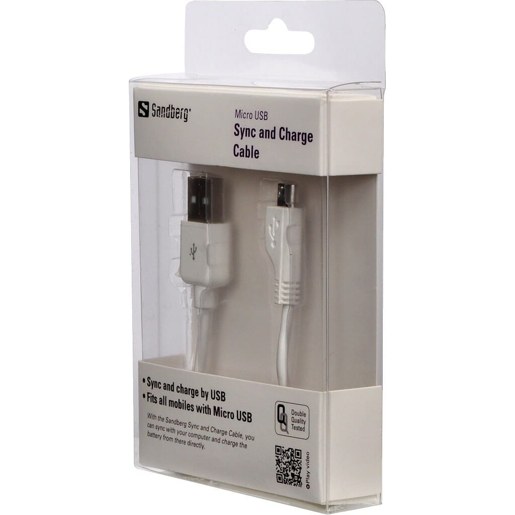 Sandberg Micro USB Sync & Charge Cable 1m 
