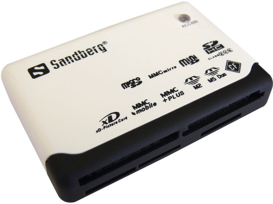 Her ses de mange korttyper der kan læses