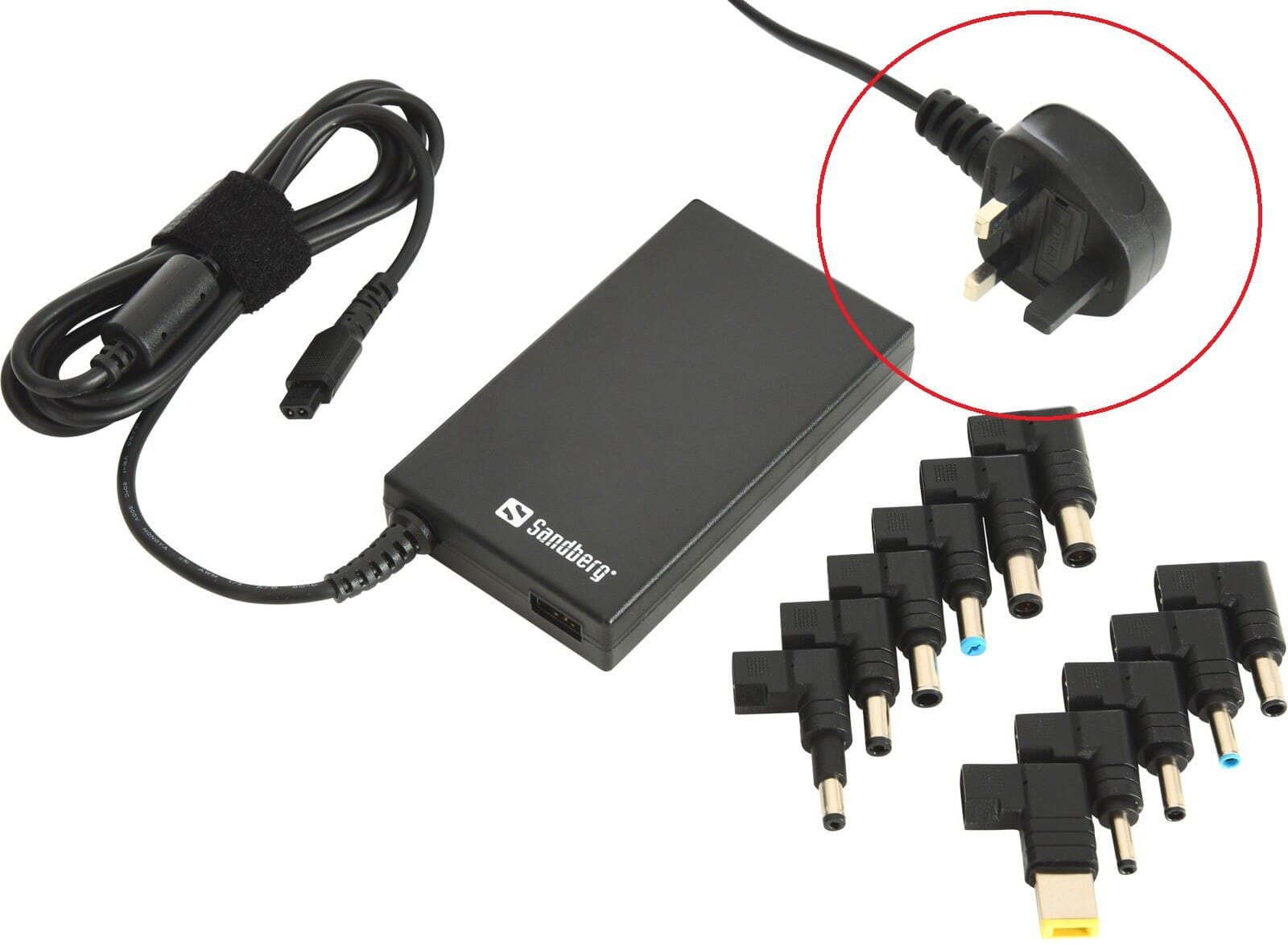 Laptop AC Adapter Mini 100W UK plug, Sandberg