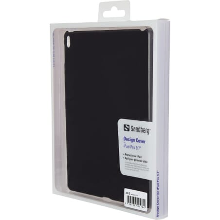 Cover iPad Pro 9.7 hard Black, SandbergA Sandberg iPad Cover effectively protects your iPad against marks and scratches while also giving your iPad a more personal look.Sandberg