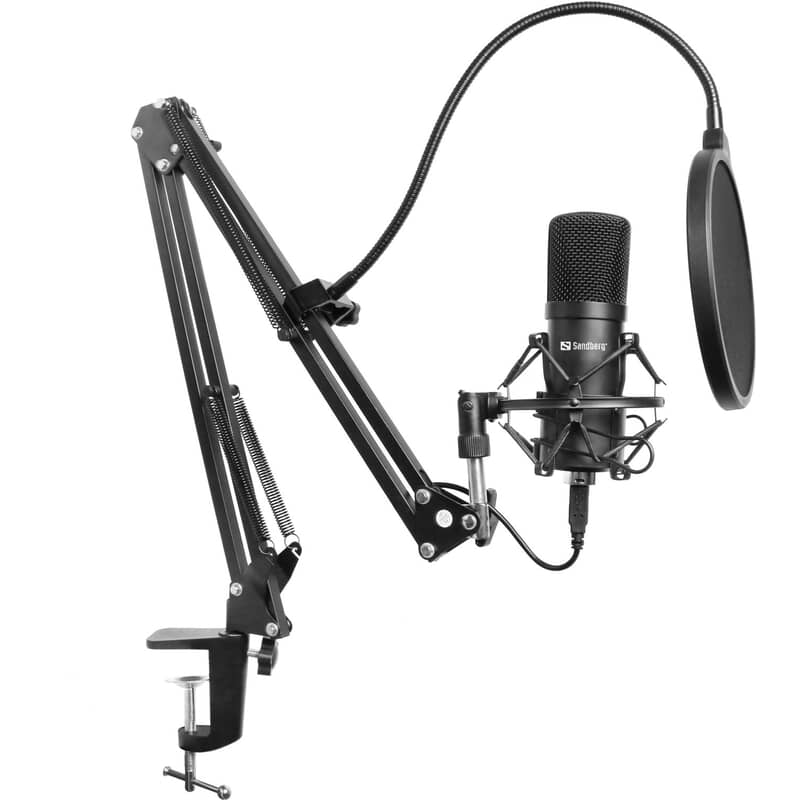 Streamer USB Mikrofon Kit - komplet med USB mikrofon, Popfilter, vindhætte og justerbar arm. 5 års garanti. Streamer USB Mikrofon Kit - komplet med USB mikrofon, Popfilter, vindhætte og justerbar arm. 5 års garanti.