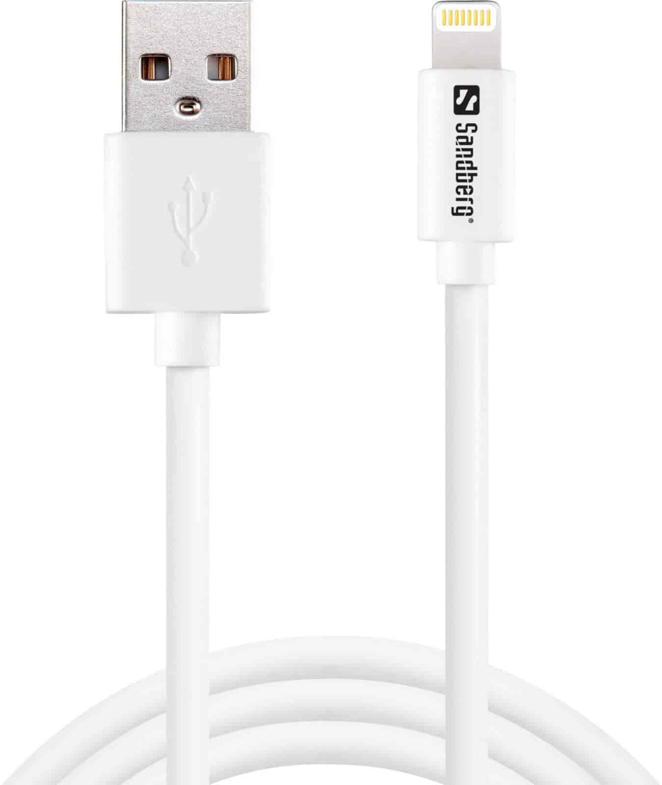 USB til Lightning kabel, 2 m. Apple Approved