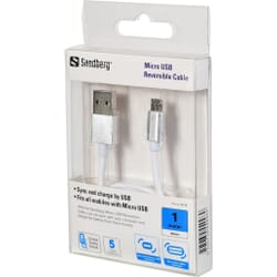 USB til Micro USB, data og ladekabel