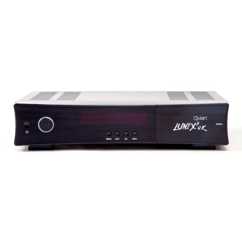 Qviart Lunix3 4K DVB-S2 FBC. Qviart Lunix3 4K avanceret DVB-S2 FBC TV boks - distribueret af Tektronic.dk Qviart Lunix3 4K DVB-S2 FBC. Qviart Lunix3 4K avanceret DVB-S2 FBC TV boks - distribueret af Tektronic.dk