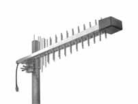 Log periodisk specialantenne for mobilnettet samt WLAN - GSM, DSC, UMTS, WLAN - 54 elementer, 10-12 dBi forstærkning