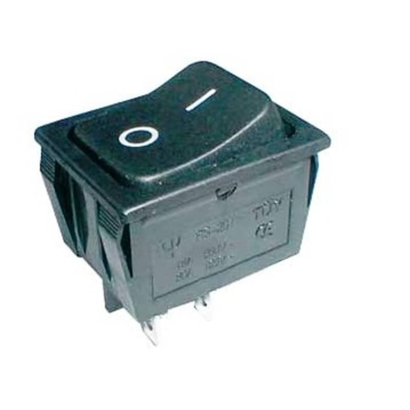 Rocker switch 4pin 2x ON-OFF 250V/15A - Black