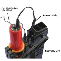 Mini hobby drilling machine 12V DC w. LED lightning