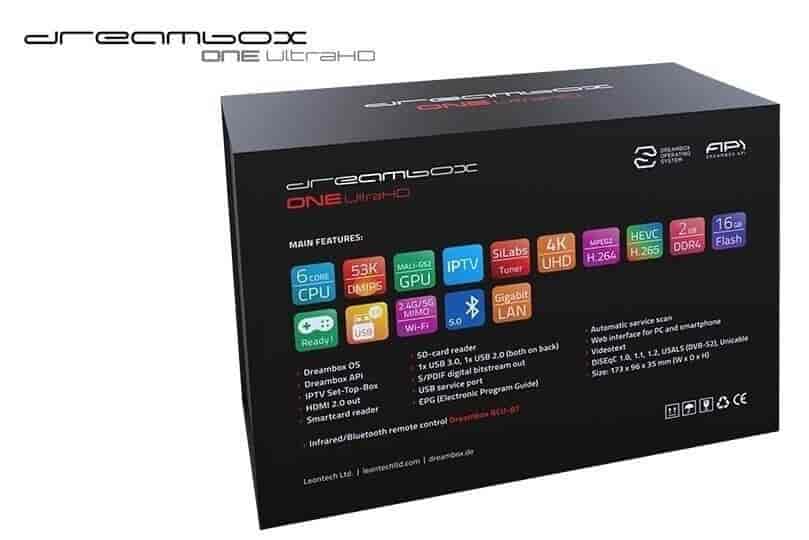 Dreambox One Ultra HD 2x DVB-S2X Multistream 4K 2160p E2 Linux Dual Wifi H.265 HEVC
