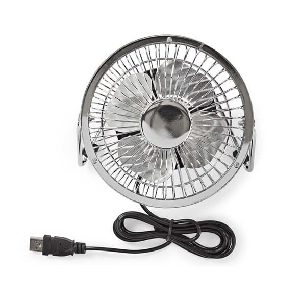 USB Desktop fan - quiet cool breeze - Ø10 cm.