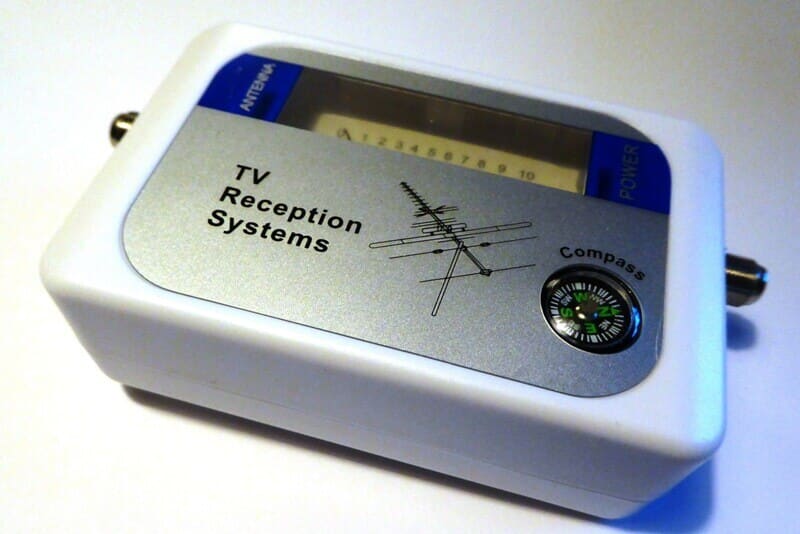 DVB-T signal finder / signalstyrkemåler, til indstilling af VHF/UHF TV antenne.