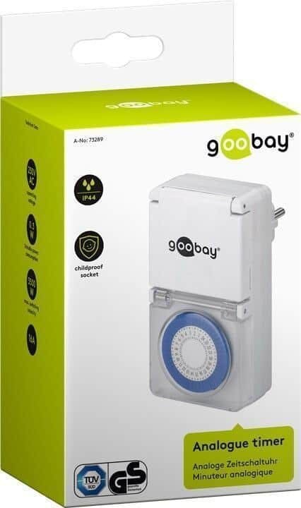 Tænd/sluk ur IP44 udendørs timer.