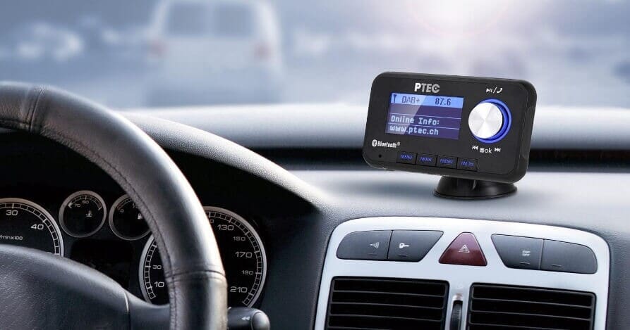 PTEC A1 autoradio adapter DAB og DAB+, Bluetooth.