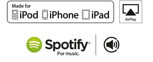 Trådløs højttaler Wi-Fi, AirPlay og DLNA. Clint Freya, Hvid