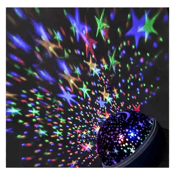 LED Julekugle - flot og dekorativ lyseffekt - nattehimmel - stjernehimmel