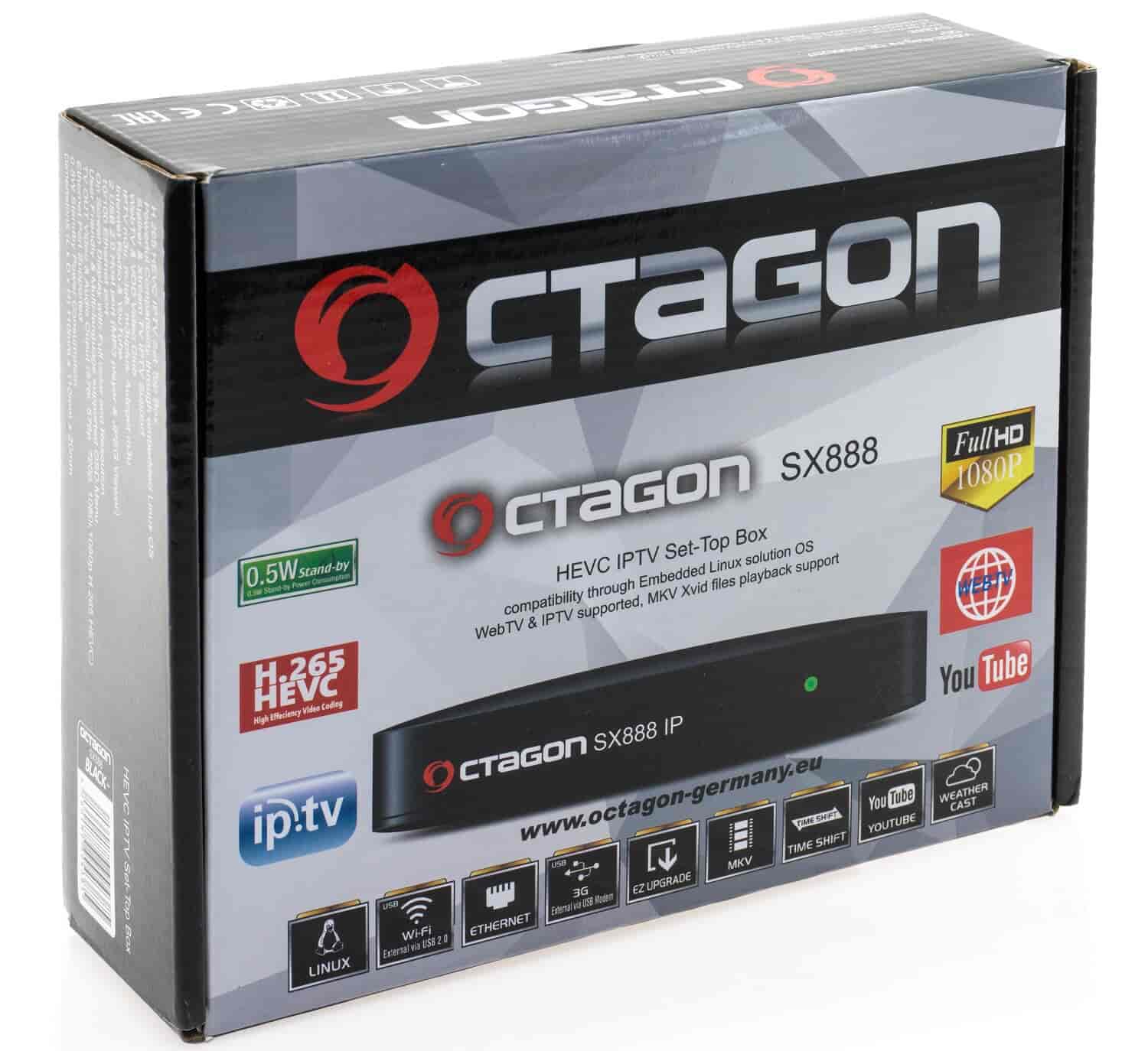 Octagon SX888 HEVC IPTV WebTV og IPTV MKV Xvid playback - OCTAGON SX888