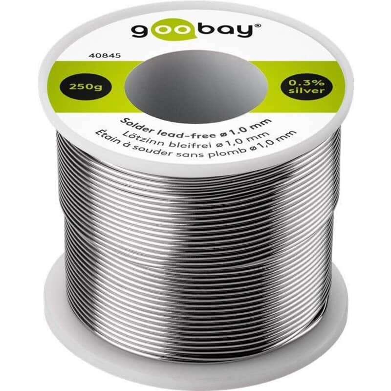 Loddetin blyfrit Ø1.0 mm, 250 g. rulle Loddetin blyfrit Ø1.0 mm, 250 g. rulle