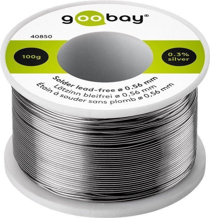 Loddetin blyfrit Ø0.56 mm, 0,3% sølv,100 g. rulle.